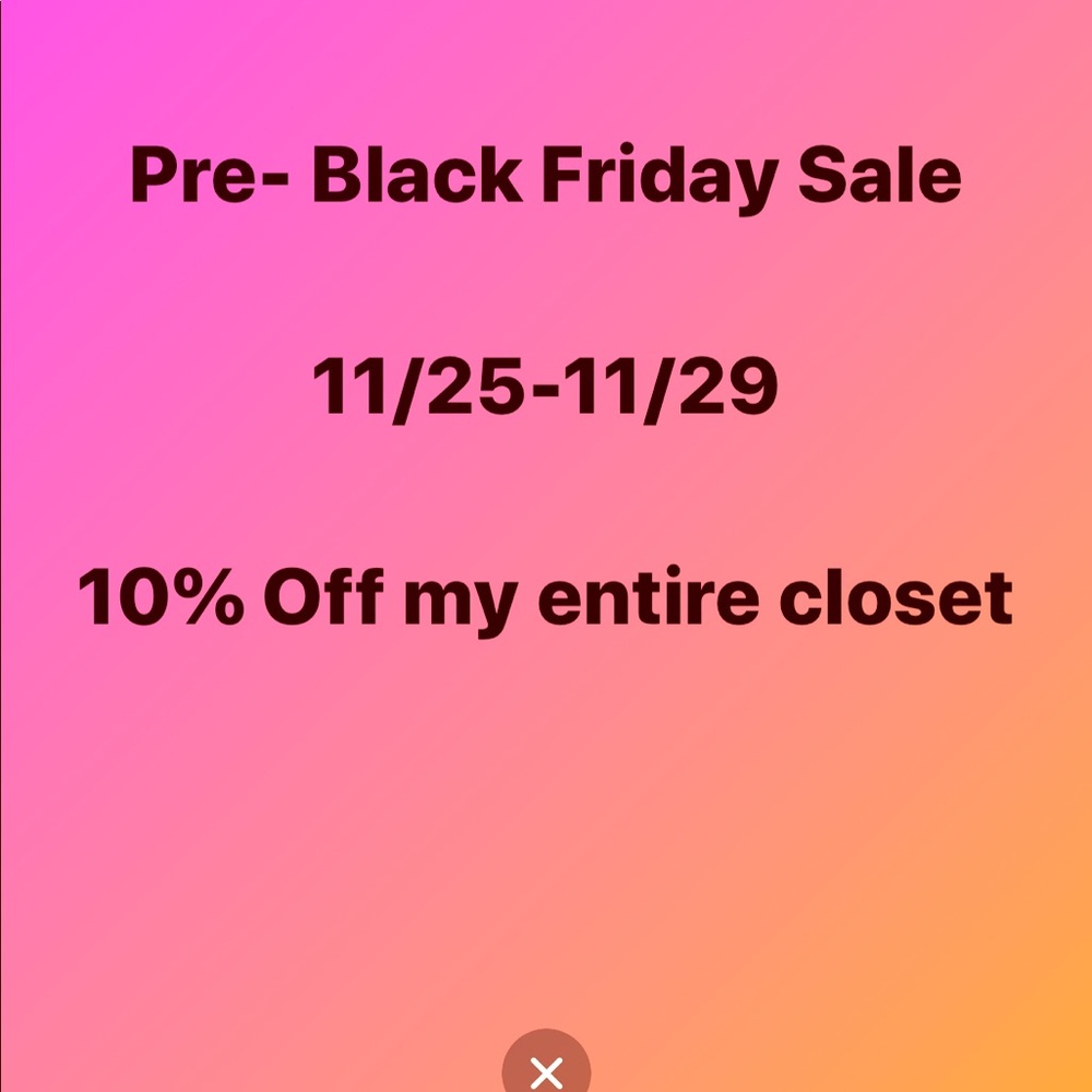 Pre Black Friday Sale